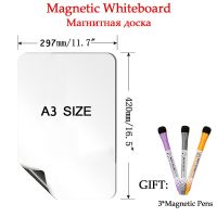 Whiteboard Magnetic Soft Fridge Stickers Dry Erase Child White Board Messages Drawing Writing Memo Magnet Wall Board A3 Size