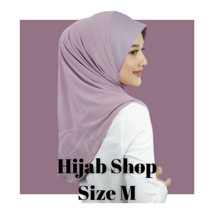 hijab-ฮิญาบ-ผ้าคลุมหัวมุสลิมแแบบสวมสำเร็จธรรมดาทรงหน้า-scuba-เนื้อผ้าเกรดaaa-เนื้อผ้านิ่มใส่สบายไม่ต้องรีด-size-m