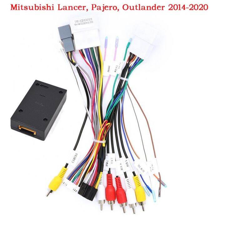 Car Audio Radio Power Cable Adapter with Canbus for Mitsubishi