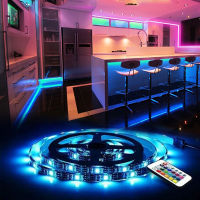 หลอดไฟ LED Strip ยืดหยุ่น RGB 5050 USB 5โวลต์ตกแต่งแสงควบคุมระยะไกลริบบิ้นโคมไฟสำหรับเทศกาลปาร์ตี้ห้องนอน BackLight