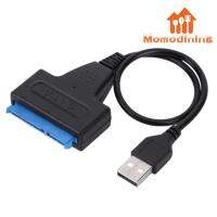 USB 2.0ไปยังสายไฟคอมพิวเตอร์ SATA อะแดปเตอร์22pin ปลั๊กแอนด์เพลย์สายอะแดปเตอร์รองรับ UASP สูงถึง6 Gbps สำหรับฮาร์ดดิสก์ SSD ขนาด2.5นิ้ว