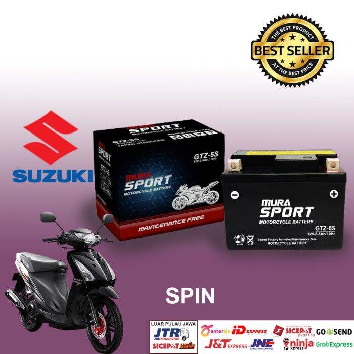 Aki Motor SUZUKI SPIN Accu MF GTZ5S Accu Kering Aki MURA FITZ5S