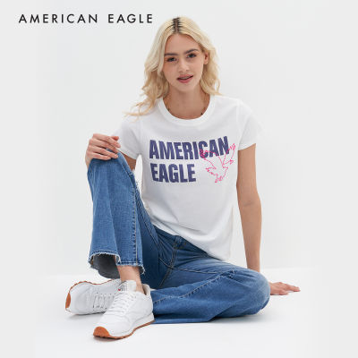 American Eagle Slim Classic Tee เสื้อยืด ผู้หญิง สลิม คลาสสิค (NWTS 037-8743-100)