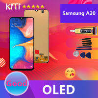 (งาน ic แท้) (OLED)For หน้าจอ samsung A20 LCD Display จอ + ทัช Samsung galaxy A20(ปรับแสงได้)(สามารถสแกนด้วยลายนิ้วมือ)