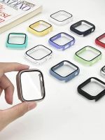 Screen Protector Cover For Apple Watch Case 44mm 40mm 42mm 38mm Glass PC Cases iWatch series 8 7 6 5 3 se 45mm 41mm Accessories