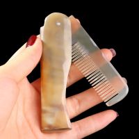 【CW】 1 Pc Yak Horn Comb Pockets Clip Moustache Beard Styling Hairdressing Hair Tools