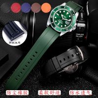 Silicone watch strap substitute Citizen Seiko Tissot Casio mountaineering waterproof green rubber watch strap 【JYUE】