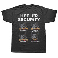 Blue Heeler Security ตลกสุนัขออสเตรเลีย T เสื้อสไตล์ฤดูร้อน Graphic Cotton Streetwear แขนสั้นวันเกิดของขวัญเสื้อยืดคุณภาพสูง