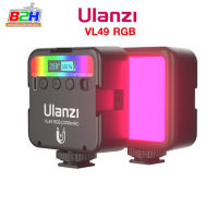 Ulanzi VL49 RGB ไฟติดหัวกล้อง 360 สี (LED 2500K-9000K) มาพร้อมแบตเตอรี่ในตัว