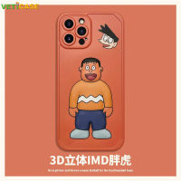 น่ารักการ์ตูน Big G ฝาครอบเลนส์3D โทรศัพท์กรณีสำหรับ IPhone ของ Apple 13 12 11 Pro X XS Max XR นุ่มซิลิโคน TPU กลับโทรศัพท์มือถือกรณีสีส้มสีน้ำตาล