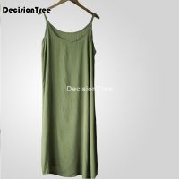 2022 women slips solid camisole under dress full slips healthy anti emptied intimates slip dress intimates spaghetti vest dress