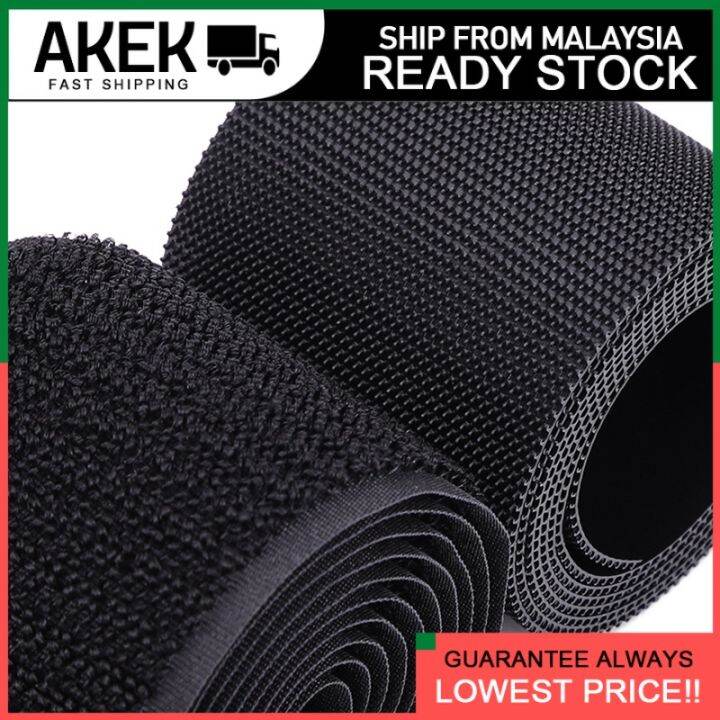 Sew on Hook and Loop Pair NonAdhesive Back Nylon Strips Fabric