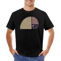 Fibonacci - The Golden Spiral In Geometry With Tones T-Shirt Heavyweight T Shirts MenS T-Shirts