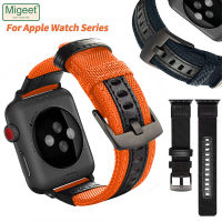 Migeet สายไนลอนสำหรับนาฬิกา Apple 8 7 41 45มม. สายหนังสปอร์ตสำหรับ I Watch 6 5 4 3 Se 40มม. 44มม. 42มม. 38มม. 49มม. สำหรับนาฬิกา Apple อัลตร้า