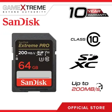SanDisk Extreme Pro 64GB 200MB/s SDXC UHS-I 4K UHD Memory Card