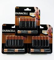 ถ่าน Duracell อัลคาไลน์ AA แพ็ค 8 ก้อน (จำนวน 3 แพ็ค) 24ก้อน