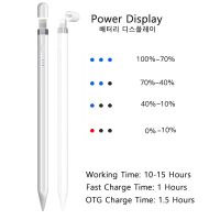 Peilinc ปากกาสไตลัสดินสอสำหรับ iPad ปากกาสำหรับ Apple ดินสอ2 1,แบตเตอรี่เตือนการปฏิเสธความเอียงฝ่ามือ OTG Type-C ปากกาหมึกซึมไลท์นิ่ง