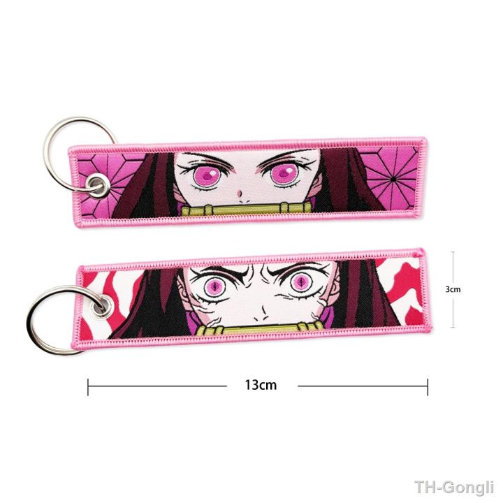 hot-anime-keychain-luffy-for-motorcycles-cars-fobs-tag-embroidery-men-accessories