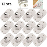 4812Pcs Self Adhesive ล้อหมุนล้อ360องศาหมุนลูกล้อมินิล้อสำหรับย้ายเฟอร์นิเจอร์ Caster Pulley