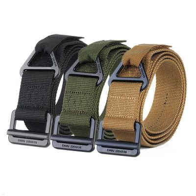 Tactical Belt Metal Buckle Quick Release Elastic Belt Casual Nylon Tooling Men 39;s Training Trousers Military Belt