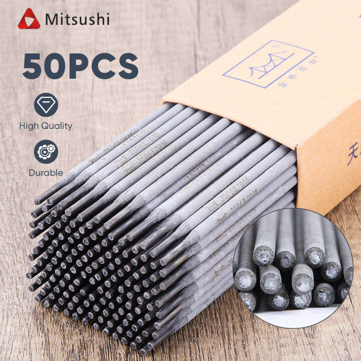 Mitsushi 50pcs 2.5mm/32.mm*50cm Electrode Welding Rod for Welding