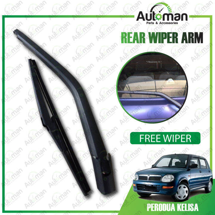 Perodua Kelisa Rear Wiper Arm Complete Set with Free Wiper Lazada