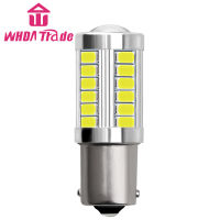 ไฟ LED 1156 1157 5730 33SMD รถไฟเบรคหลอดไฟแบบหางรถยนต์โคมไฟแบบสะท้อนอัตโนมัติตอนกลางวัน