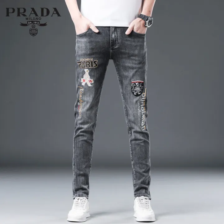 prada slim fit pants