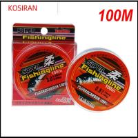 KONSIRAN 100m 100% Fluorocarbon คุณภาพสูง สายเชือกแข็งแรง 0.8-6LB ทนทาน เส้นใยเดี่ยว ลวดเชื่อม สายการประมง ไนลอน PA