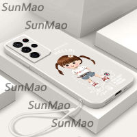 เคสโทรศัพท์ Samsung S21 Ultra การ์ตูนสาวปกซิลิโคนอ่อนนุ่ม