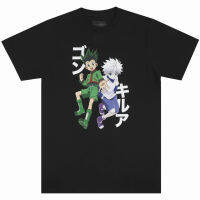 Hunter x Hunter - เสื้อยืดมือ Gon Killua เสื้อผ้าคู่รักชายหญิง