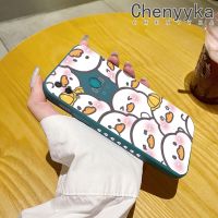 เคส Chenyyka สำหรับ Huawei Y7 2019 Y7 2019ชั้นหนึ่งเคสโทรศัพท์บางดีไซน์ใหม่สุดสร้างสรรค์ลายเป็ดน่ารักแบบเต็มจอเคสป้องกันขอบสี่เหลี่ยมเคสนิ่มเคสปลอกซิลิโคนกันกระแทก