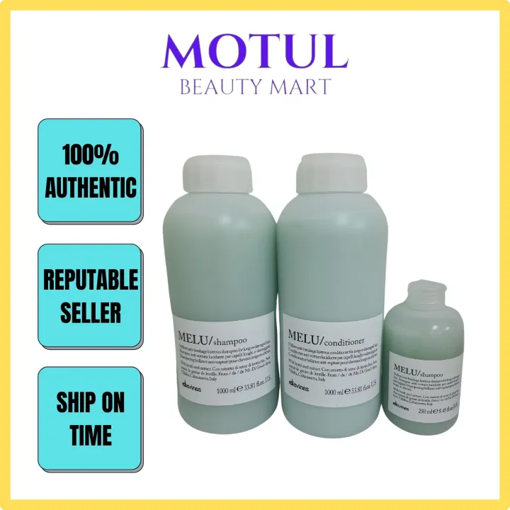 DAVINES MELU Shampoo / Conditioner (250ml / 1000ml) Lazada