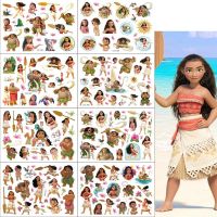 【YF】 New Cartoon Anime Moana Tattoo Stickers Childrens Temporary Tattoos Body Art Cosplay Party Toys for Kids Gifts