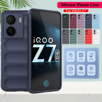 เคส Z7X แฟชั่นหรูหราสำหรับ Vivo IQOO Z7 IQOOZ7 IQOOZ7X Z7X 5G 2023นิ่มยืดหยุ่นเคส TPU เคสครอบโทรศัพท์เกราะด้านหลังเคสป้องกันป้องกันกล้องหล่น