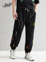 อัตราเงินเฟ้อสาดหมึก Streetwear Sweatpant ผู้ชายฤดูใบไม้ผลิฮิปฮอปกางเกง Jogger ชายกางเกงติดตาม