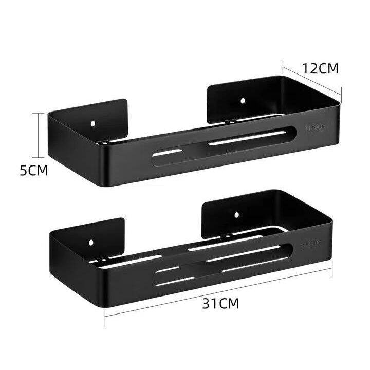 Heavy Duty Stainless Steel Black Bathroom Shelf Organizer Shower