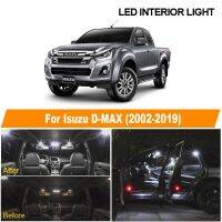 7pcs White Canbus Error Free LED interior Dome Map License Plate Light Kit For 2002-2019 Isuzu D-MAX D MAX Dmax I II