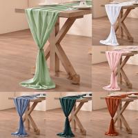 30cmx300cm Chiffon Table Runner Romantic Boho Table Runner Wedding Birthday Party Bridal Valentines Day Table Decoration