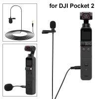 ✑ 3.5 มม. มินิแบบพกพา Clip-on Lapel คอนเดนเซอร์ไมโครโฟนสำหรับ DJI Pocket 2 Do-It-All Handle แบบมีสาย Mic Gimbal อุปกรณ์เสริมสำหรับกล้อง