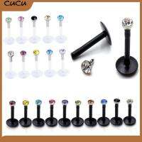 CUCU 10pcs ผสม เซ็กซี่ บาร์ ลิปสตั๊ด อะคริลิค เจาะเนื้อ อัญมณี Labret