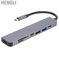 Hengli 7 In 1 Hub Type C To USB PD Fast Charging Docking 4K 2K 3840 X