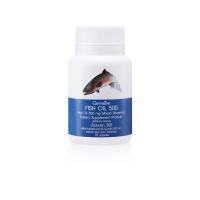 +มีโปร[ของแท้] น้ำมันปลา Fish oil 500 mg 90 เม็ด ไขมันดี DHA O-MEGA 3 [ขายดี]