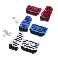 2Pcs/set Aluminium Alloy Non slip Car Automatic Accelerator Brake Foot Pedal Cover Treadle Random