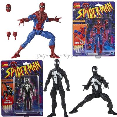 ZZOOI Marvel Legends Spiderman Action Figure Spider Man Retro Figurine Mini PVC Statue Doll Model Decoration Toys for Children Gift