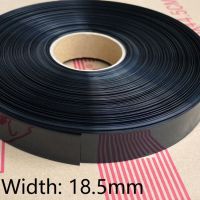 Width 18.5mm PVC Heat Shrink Tube Dia 11.5mm Lithium Battery Insulated Film Wrap Protection Case Pack Wire Cable Sleeve Black Cable Management