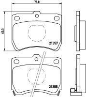 ผ้าดิสเบรคหน้า FORD ASPIRE 1.3 1994-1996 FESTIVA 1.3 1987-1994 MAZDA 121 1.3 1.5 1987-1990 NTN