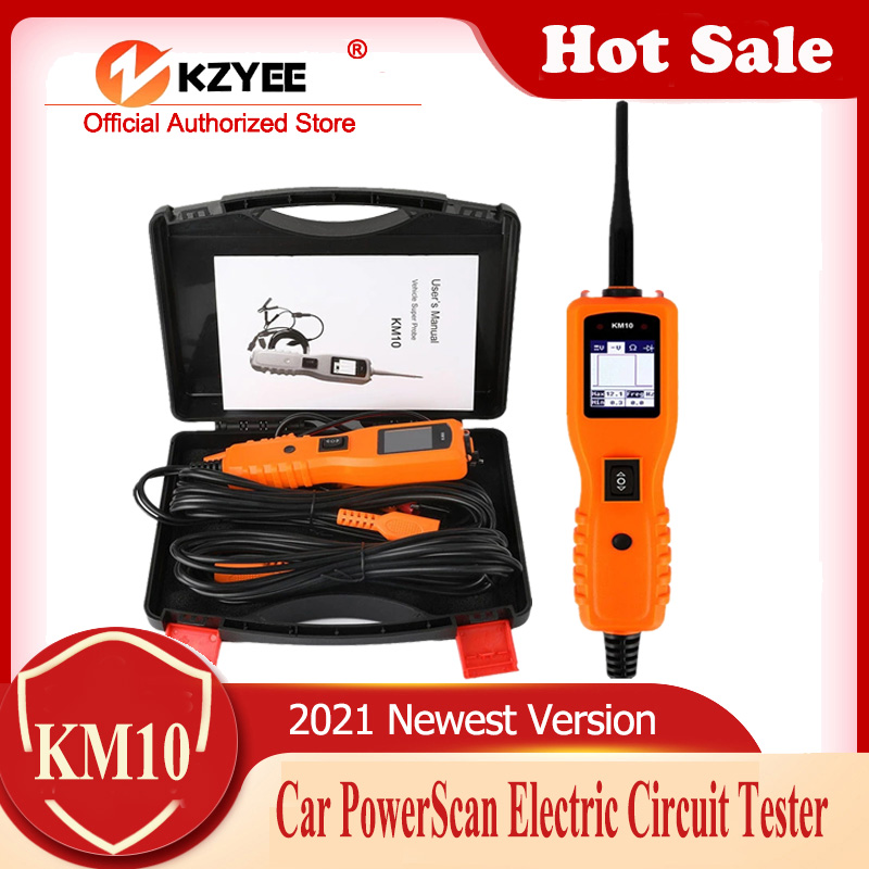 KM10 12V 24V Digital Voltage Circuit Tester Electrical Power Probe AVOmeter Tool 