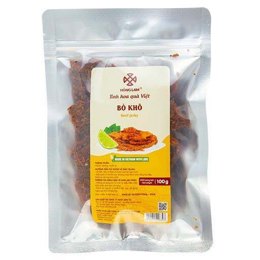 Bò khô miếngvị thơm cay ngọt gói 100g 200g 500g - ảnh sản phẩm 2