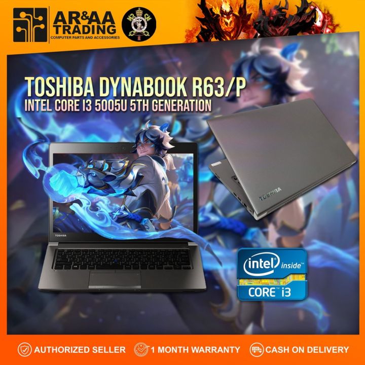 e68fxZlc】Laptop Toshiba Dynabook R63P Intel Core i3 5005u 5th gen